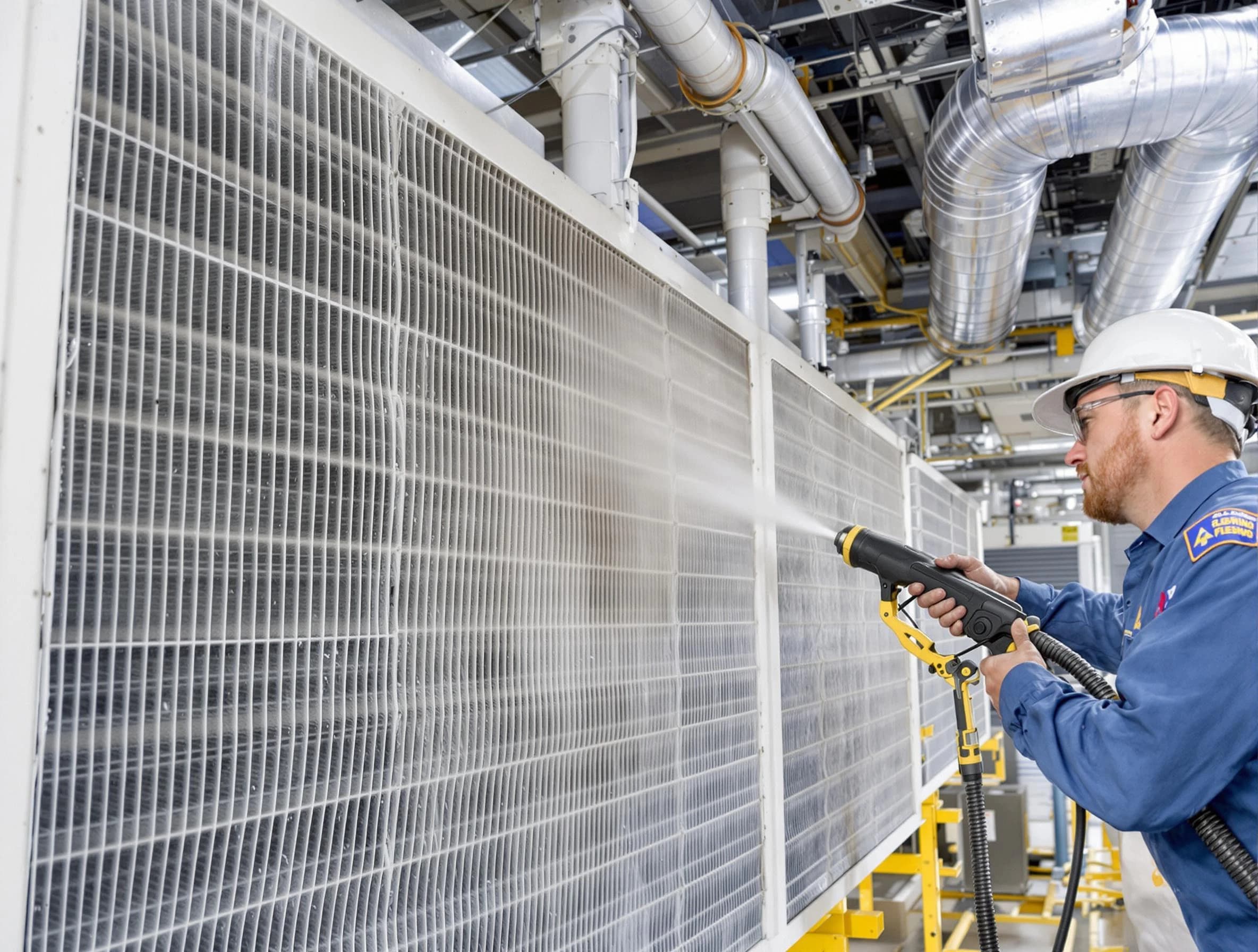 Professional commercial coil cleaning by Snyderville Air Duct Cleaning in Snyderville