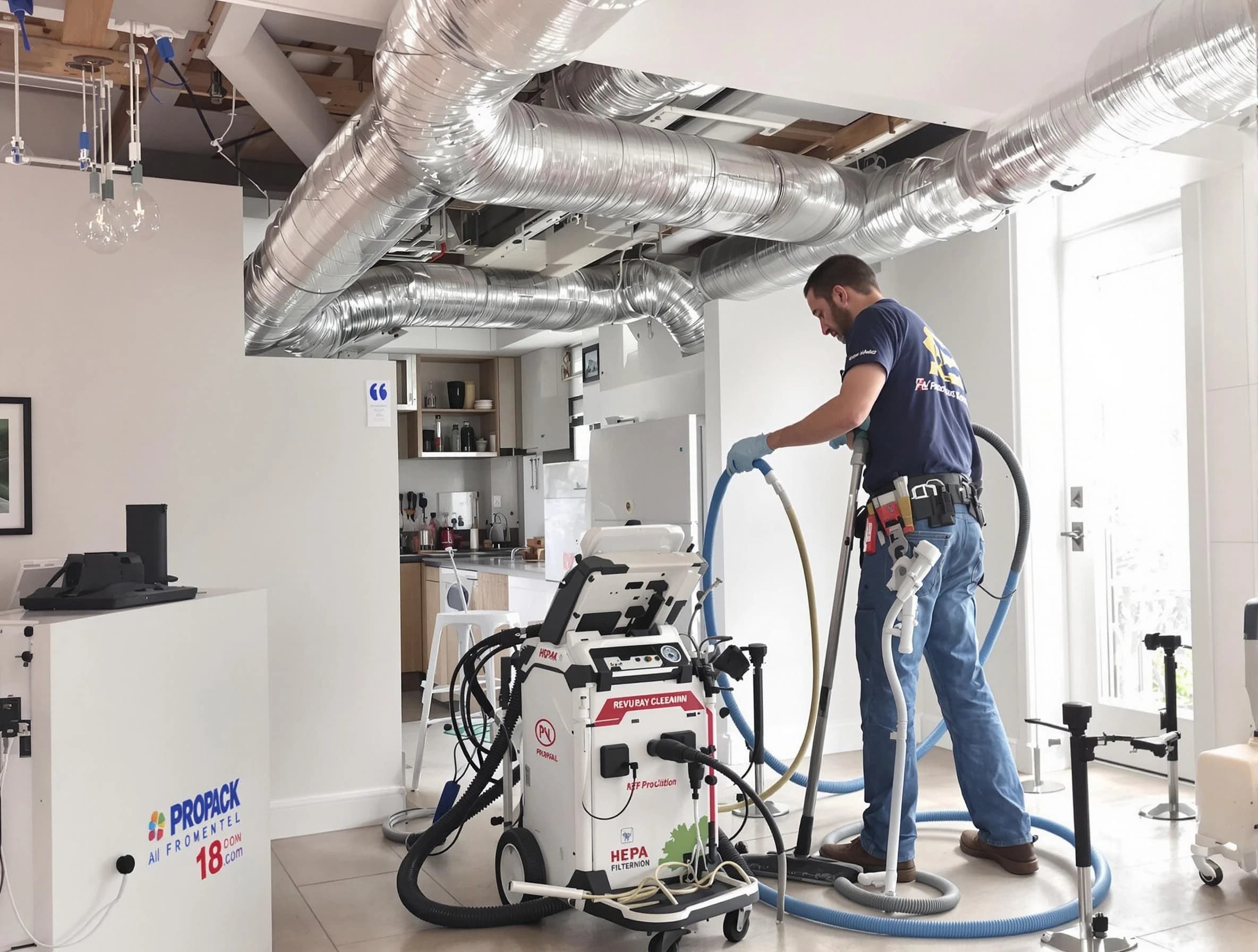 Snyderville Air Duct Cleaning technician performing advanced pure duct cleaning with specialized equipment in Snyderville