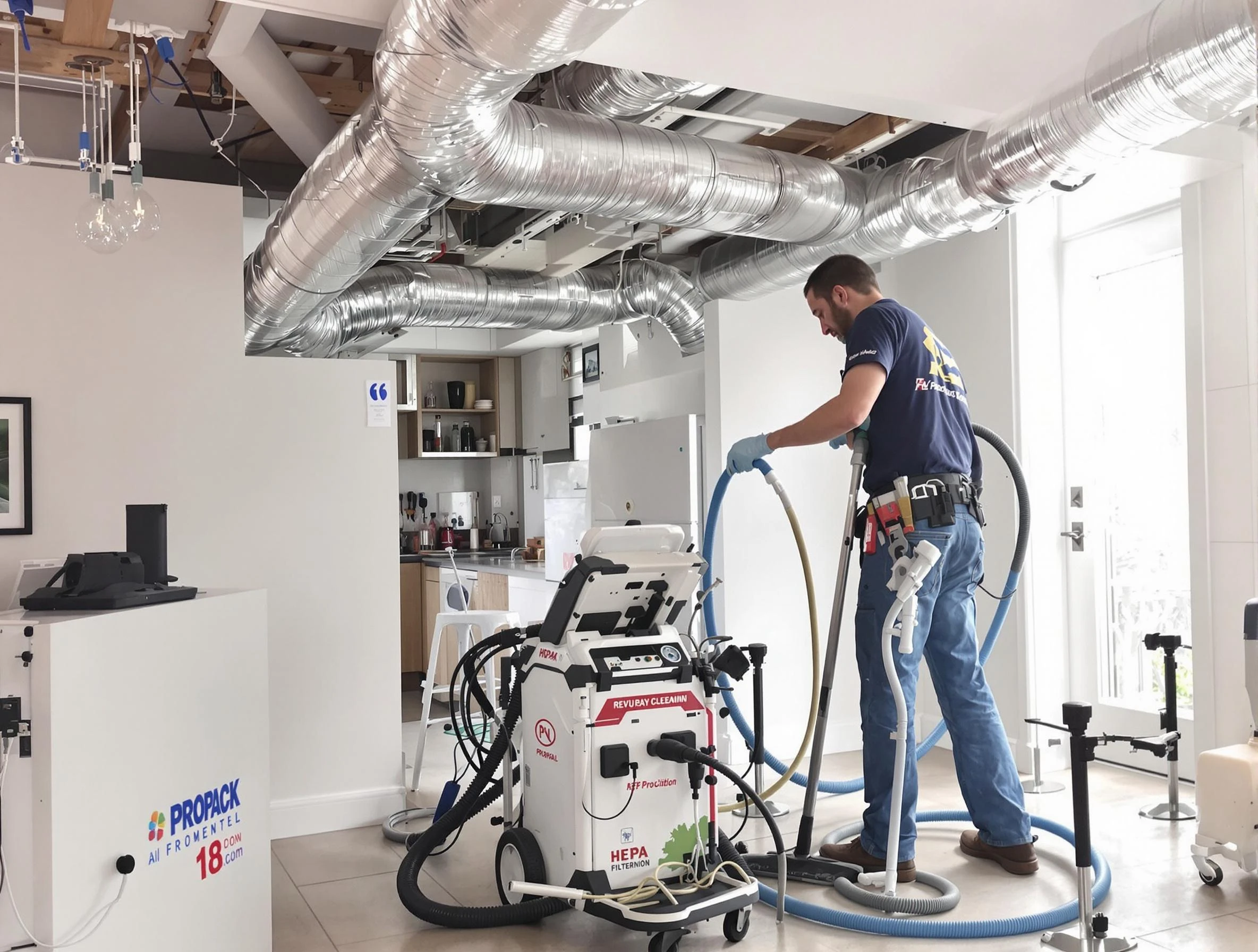 Snyderville Air Duct Cleaning technician performing advanced pure duct cleaning with specialized equipment in Snyderville